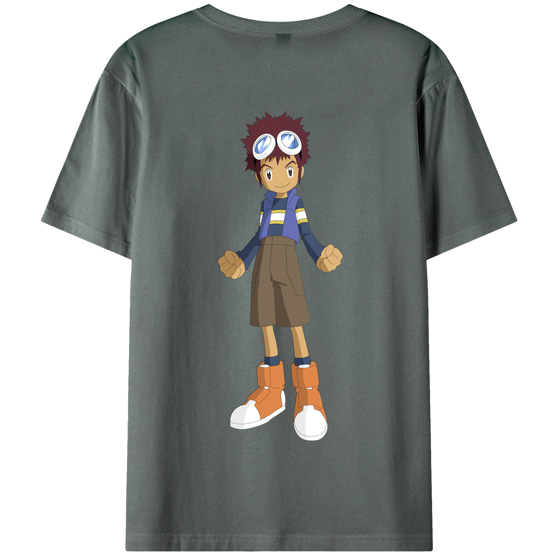 （画像用） Digimon デジタルモンスター/デジモン 綿100％半袖Tシャツ（背面プリント）